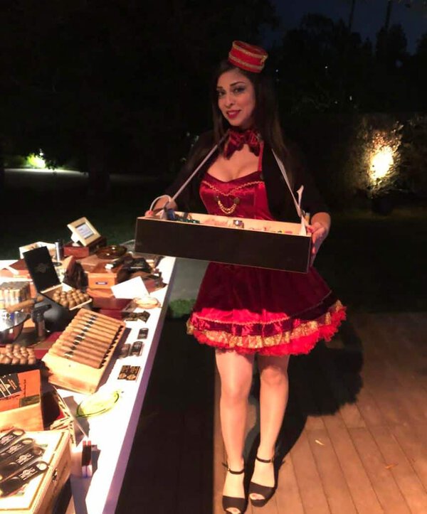 Cigarette Girls ( Custom Cigarette Box ) rental for events in Los Angeles, Orange County, and nationwide