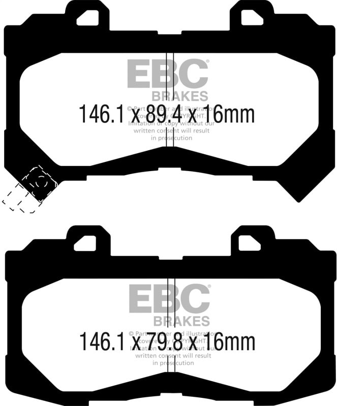ebcDP63044: EBC Greenstuff Brake Pad Sets