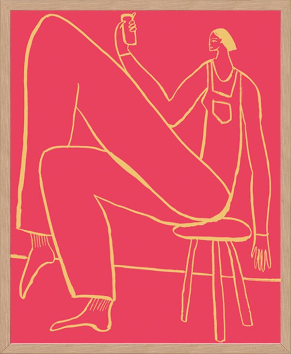 Fun Figurative - Relax - Framed to Edge - Image 2