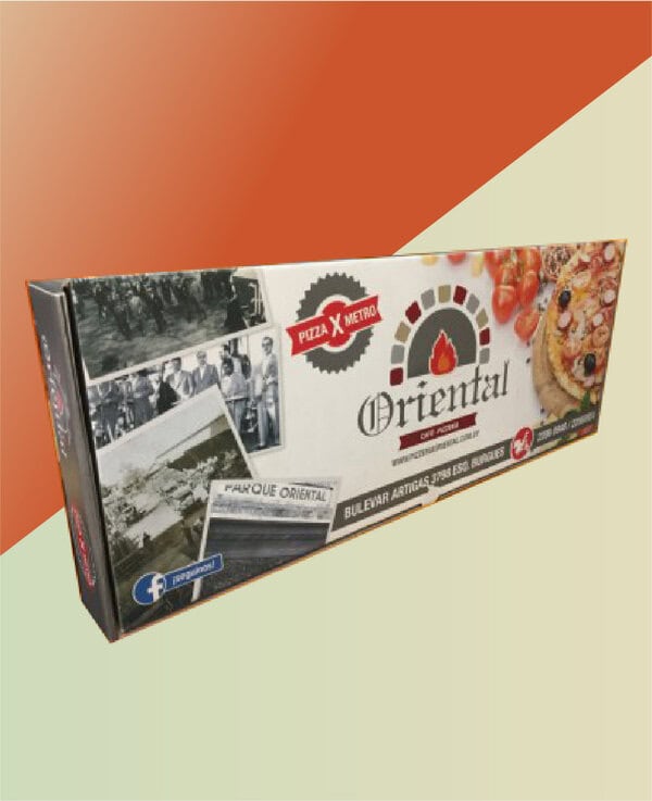 Caja para pizzas de medio metro 50,5x18x5,5 Británico