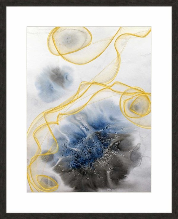 Coastal Watercolor Abstract IV - 10cm Mount Board