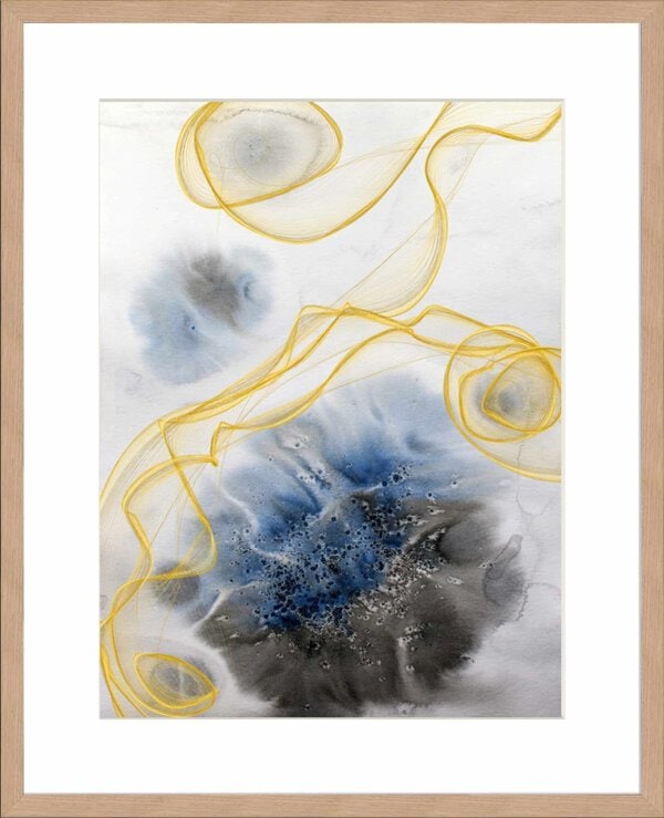 Coastal Watercolor Abstract IV - 10cm Mount Board - Image 8