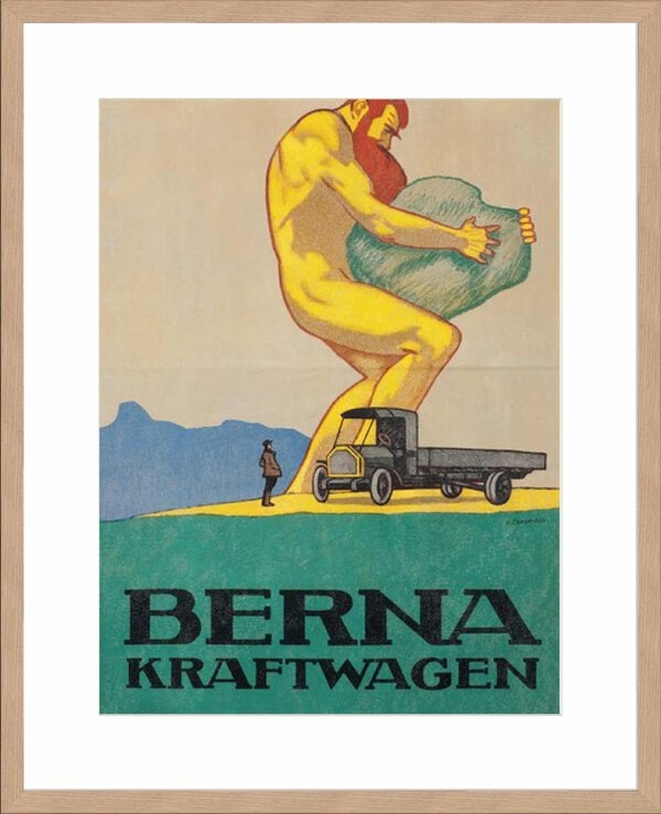 Berna Kraftwagen Emil Cardinaux - 10cm Mount Board Lg. Box Natural