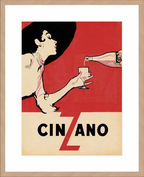 Cinzano - 10cm Mount Board Lg. Box Natural