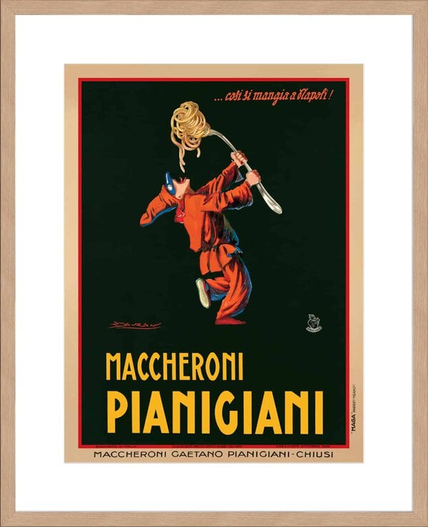Maccheroni Pianigiani 1922 - 10cm Mount Board Lg. Box Natural