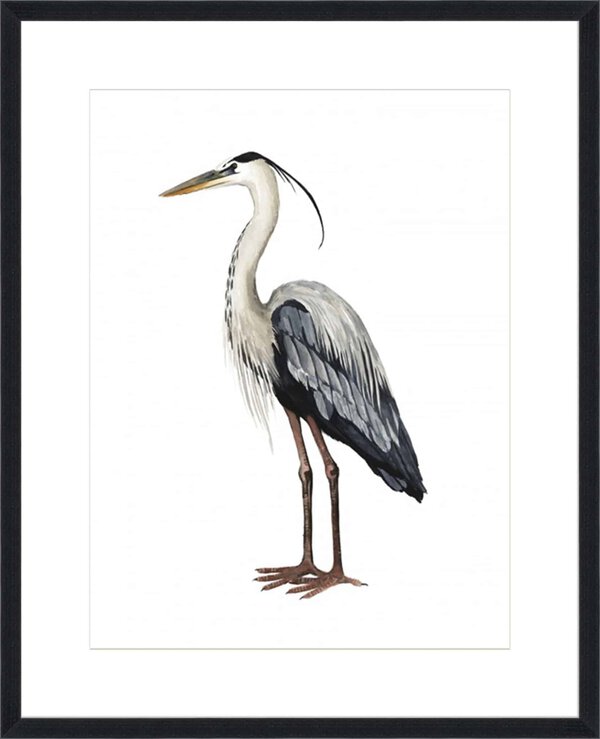 Sea Bird I - 10cm Mount Board Lg. Black Woodgrain
