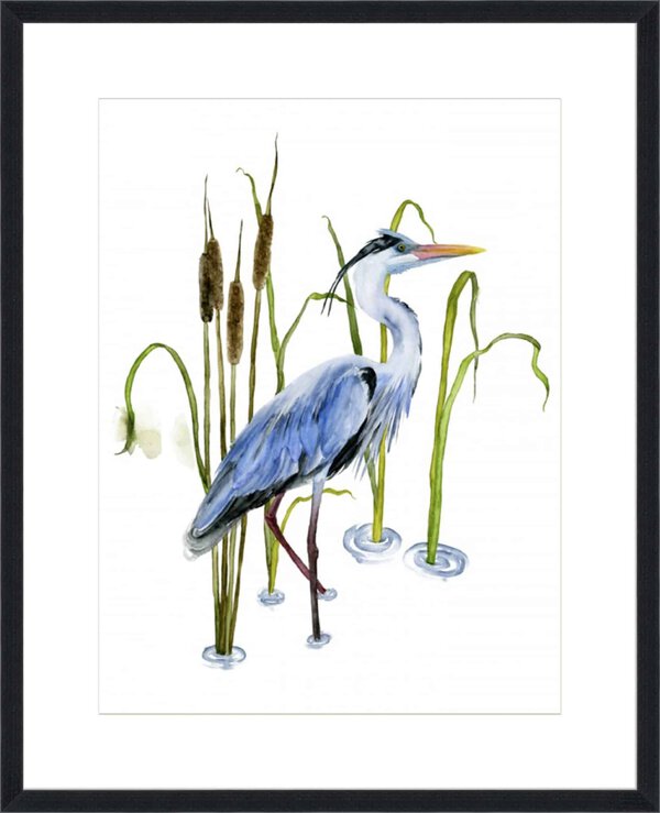 At the Pond II - 10cm Mount Board Lg. Black Woodgrain