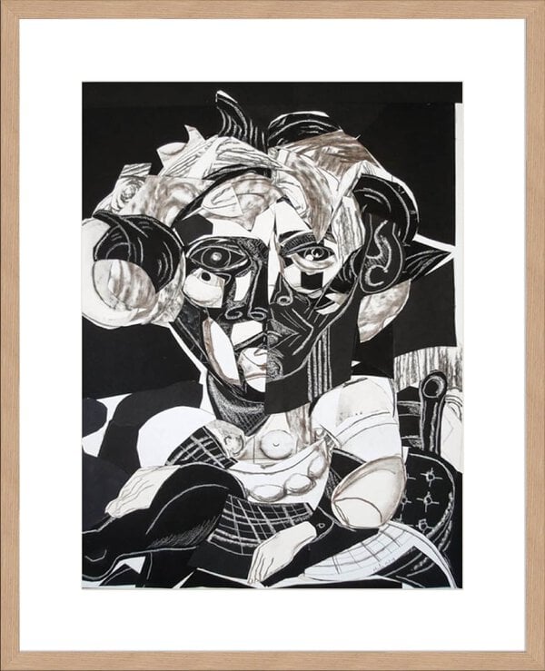 Black and White II - 10cm Mount Board Lg. Box Natural