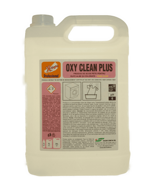 Solutie de scos pete Oxi Clean Plus 5L CANISTRA GEL SCOS PETE