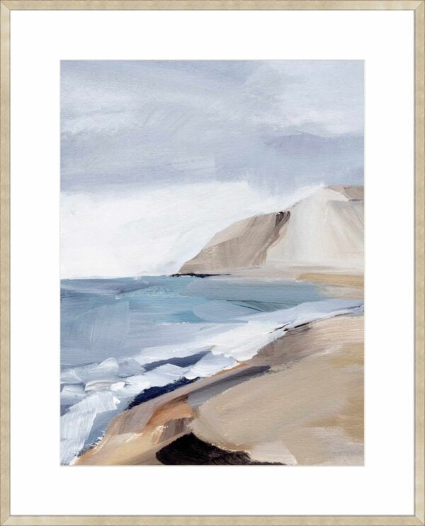 Calm Blue Coast I - 10cm Mount Board