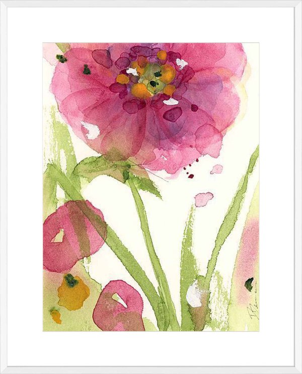 Pink Wildflower - 10cm Mount Board - Image 6