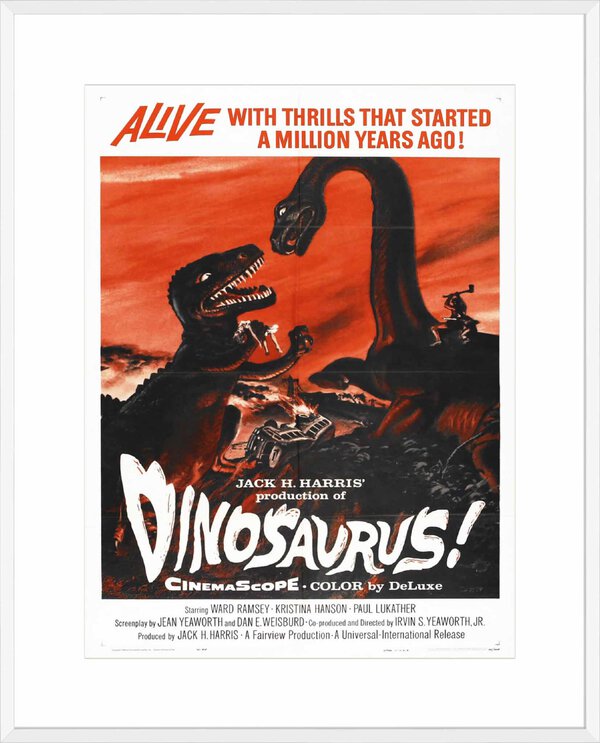 Dinosaurus - 10cm Mount Board Box White