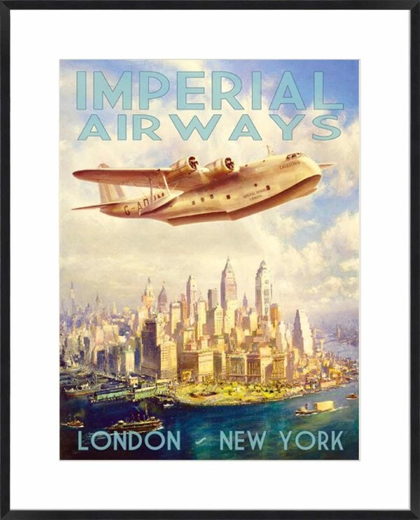 Imperial Airways - 10cm Mount Board Box Black