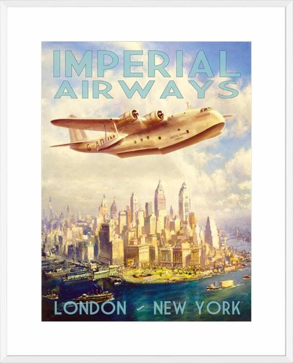 Imperial Airways - 10cm Mount Board Box White