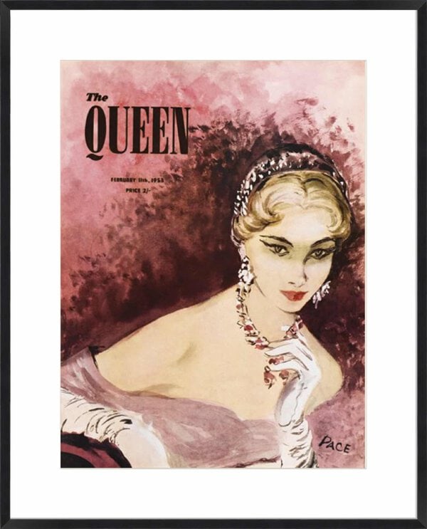 The Queen, February 1953 - 10cm Mount Board Box Black