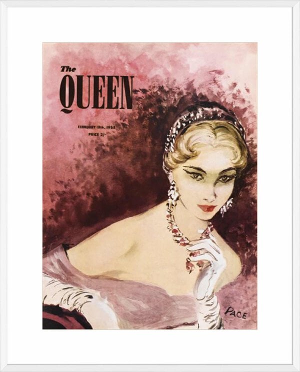 The Queen, February 1953 - 10cm Mount Board Box White