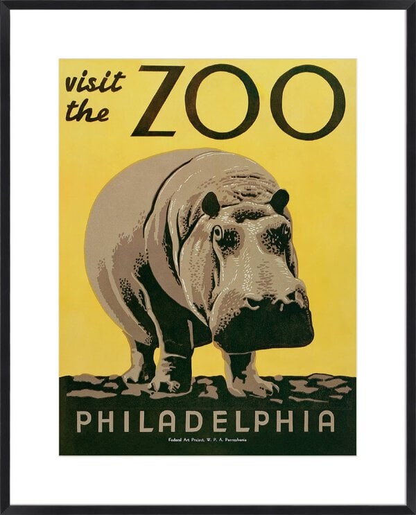 Visit the Zoo - 10cm Mount Board Box Black