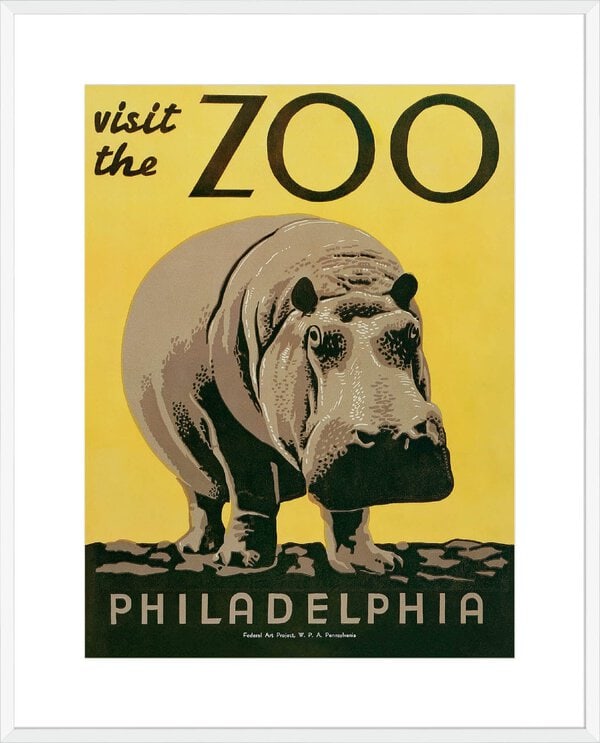 Visit the Zoo - 10cm Mount Board Box White
