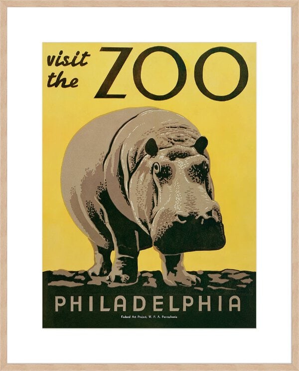Visit the Zoo - 10cm Mount Board Box Natural