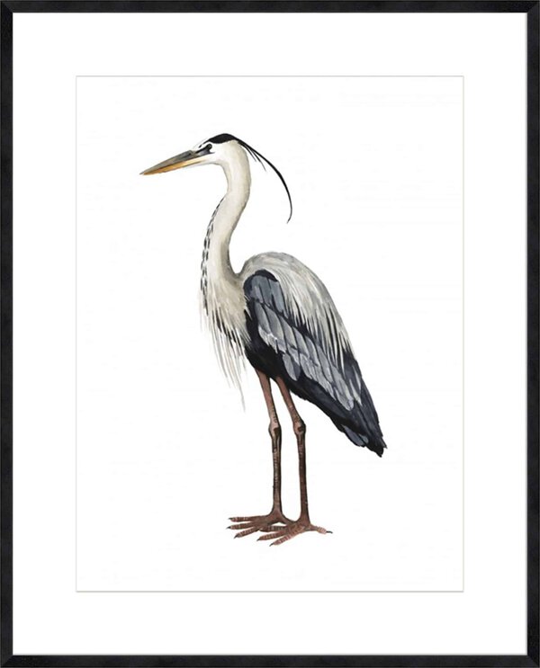 Sea Bird I - 10cm Mount Board Sm. Black Woodgrain
