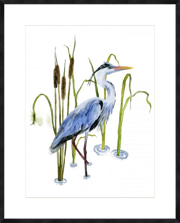 At the Pond II - 10cm Mount Board Sm. Black Woodgrain