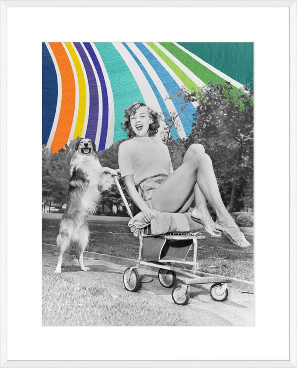 A Day at the Beach - 10cm Mount Board Box White