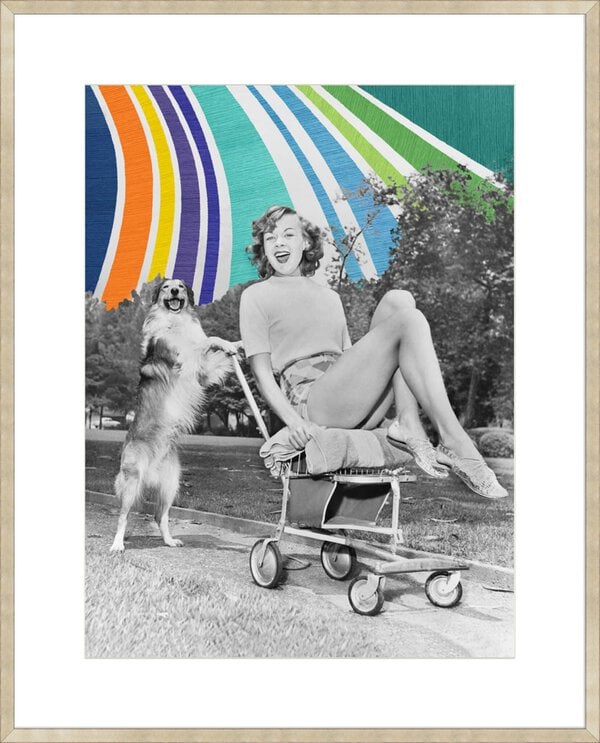 A Day at the Beach - 10cm Mount Board Sm. Box Champagne