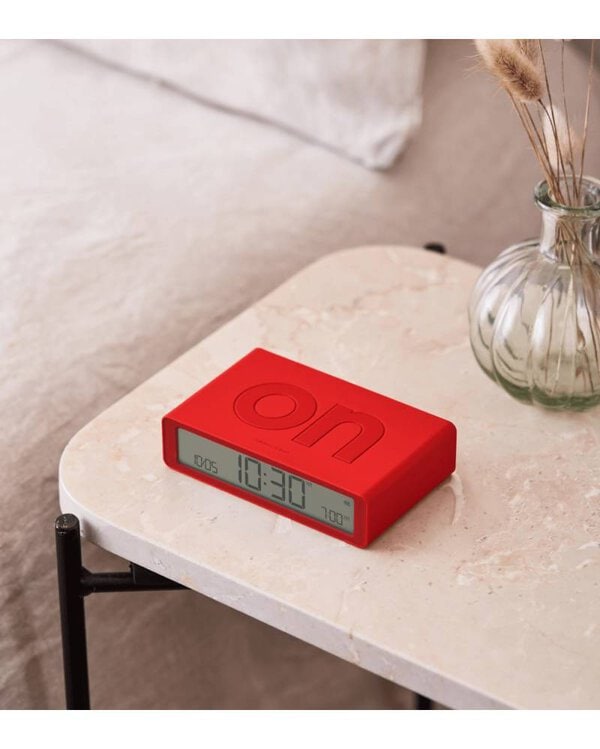 Despertador "Flip-Classic" rojo