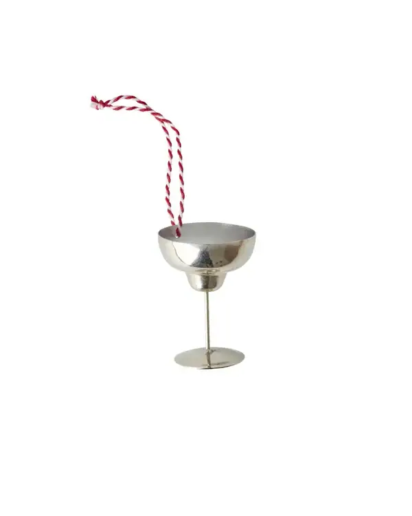 Adorno copa plateada Champagne