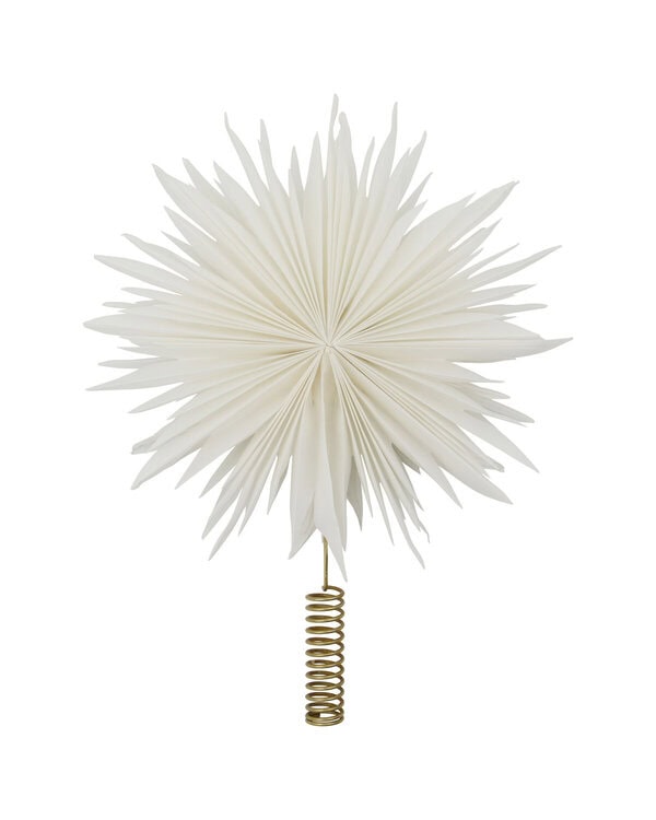 Tope para árbol "HDGant" flor de papel con luces - Imagen 5