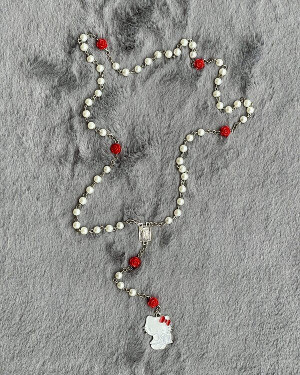 HELLO KITTY BLANCO Y PLATEADO