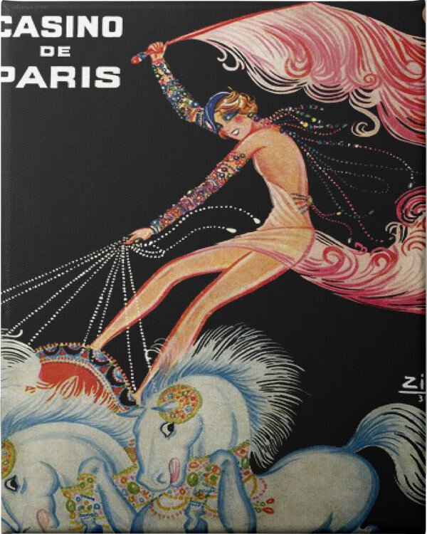 Showgirl - Pink Feathers - Unframed Canvas Unframed Canvas