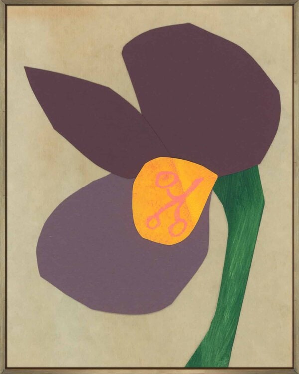 Flower Collage 10 - Canvas Gallery Champagne