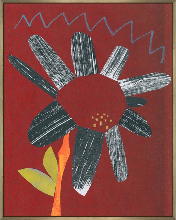 Flower Collage 2 - Canvas Gallery Champagne