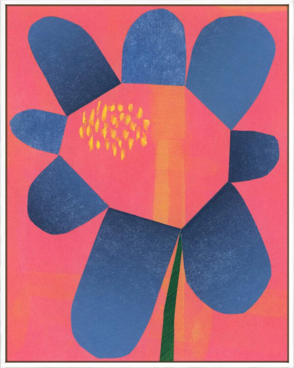 Flower Collage 3 - Canvas Gallery White