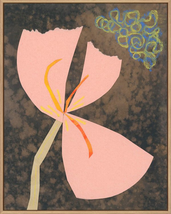 Flower Collage 6 - Canvas Gallery Natural