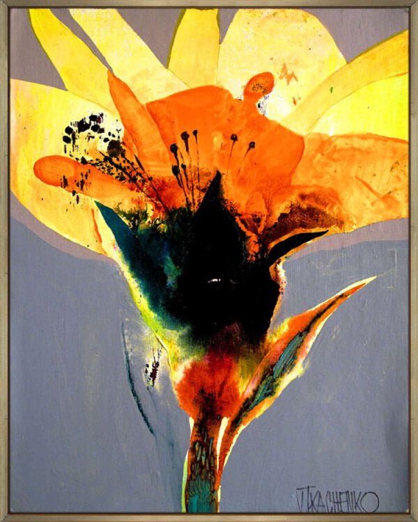 Flower I - Canvas Gallery Champagne