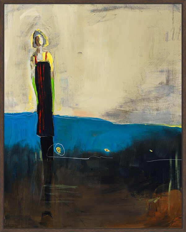 Ivy I - Canvas Gallery Walnut
