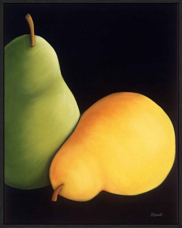 Pears 4 - Canvas Gallery Black