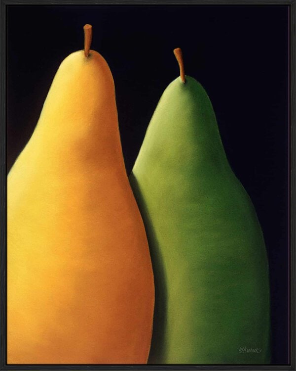 Pears 5 - Canvas Gallery Black