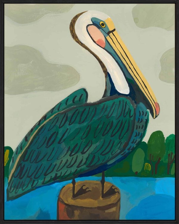 The Pelican - Canvas Gallery Black