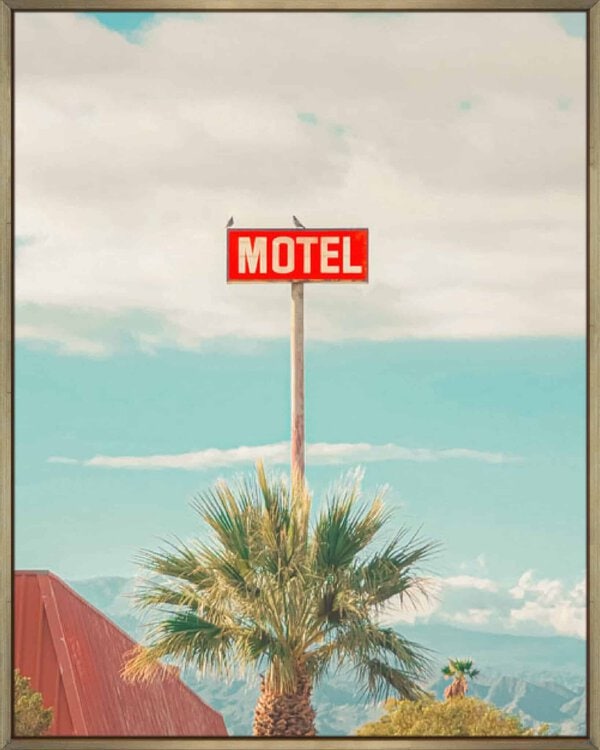 This Motel is for the Birds - Canvas Gallery Champagne