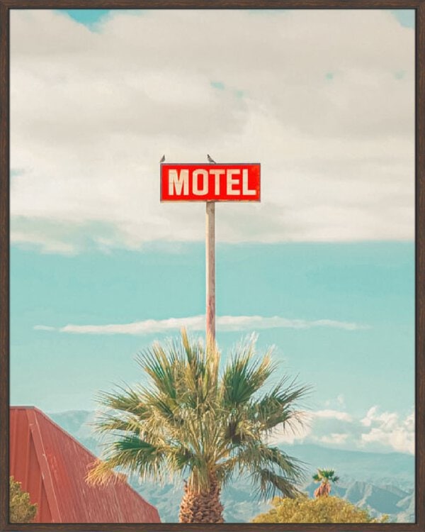 This Motel is for the Birds - Canvas Gallery Walnut