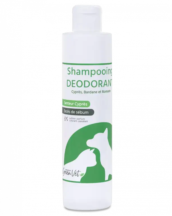 Shampooing spécial DEODORANT pour Chiens et Chats - 250 ml