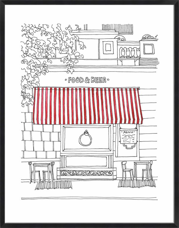 Striped Awning II - 5cm White Border - Image 3