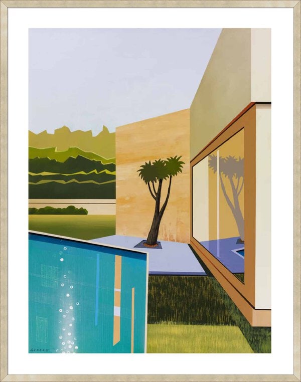 Poolside 3 - 5cm White Border Sm. Box Champagne