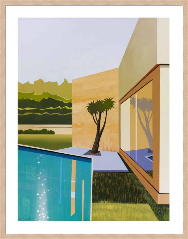 Poolside 3 - 5cm White Border Box Natural