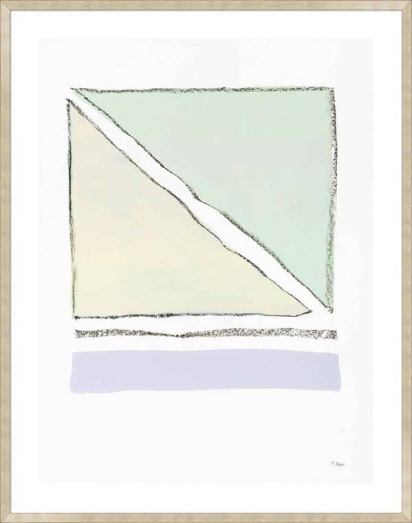 Sherbert Abstract 7 - 5cm White Border Sm. Box Champagne