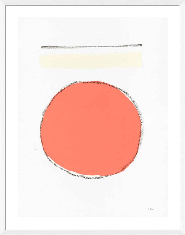 Sherbert Abstract 9 - 5cm White Border Box White