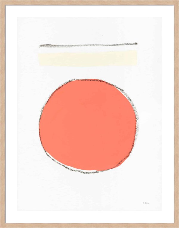 Sherbert Abstract 9 - 5cm White Border Box Natural
